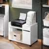 SoBuy Arkivskab Printer Stand Mobilt Arkivskab Sidebord ASK02-W