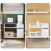 SoBuy Arkivskab Printer Stand Mobilt Arkivskab Sidebord ASK02-W