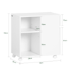 SoBuy Arkivskab Printer Stand Mobilt Arkivskab Sidebord ASK05-W