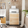 SoBuy Arkivskab Printer Stand Mobilt Arkivskab Sidebord ASK06-WN