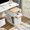 SoBuy Arkivskab Printer Stand Mobilt Arkivskab Sidebord ASK08-WN