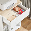SoBuy Arkivskab Printer Stand Mobilt Arkivskab Sidebord ASK10-WN