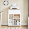 SoBuy Arkivskab Printer Stand Mobilt Arkivskab Sidebord ASK10-WN