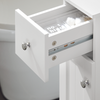 SoBuy Toiletpapirholder Toilet opbevaring Stativ Badeværelsesskab BZR106-W
