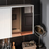 SoBuy Spejlskab Vægskab Badeværelsesskab Overskab BZR153-W