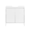SoBuy Underskab til håndvask Badeværelsesskab med 2låger BZR157-W