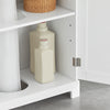 SoBuy Vaskeskab til badeværelse med 2 døre, hvid, BZR18-II-W