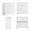 SoBuy, Vaskeskab til badeværelse med 2 døre, hvid, BZR18-W