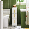 SoBuy Badeværelsesskab Toiletpapirholder Badeværelsesreol BZR183-W