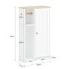 BZR189-WSoBuy Badeværelsesskab Toiletpapirholder Badeværelsesreol BZR189-W