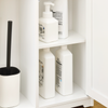 BZR189-WSoBuy Badeværelsesskab Toiletpapirholder Badeværelsesreol BZR189-W