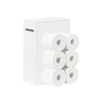 SoBuy Hvid Vægmonteret Hylde med Toiletrulleholder BZR199-W