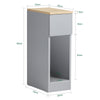 SoBuy Moderne sidebord med opbevaring FBT111-HGx2