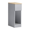 SoBuy Moderne sidebord med opbevaring, grå FBT111-HG