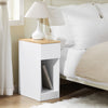 SoBuy Moderne sidebord med opbevaring Sengebord Sofabord Endebord FBT111-II-WN