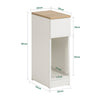 SoBuy Moderne sidebord med opbevaring, hvid FBT111-WN