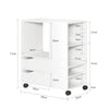SoBuy Printerstander med hjul Rullebord Opbevaringsbord Sidebord FBT129-W