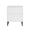 SoBuy Sengebord Sofabord Mobilt sidebord Endebord FBT157-W