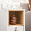SoBuy Sidebord Opbevaringsbord Sofabord Cafébord FBT161-WN