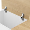 SoBuy Sengebord med 3 rum til elastisk bed sofabord, sidebord, smalt telefonbord, natbord, hvid bh ca. 20 x 60 x 65 cm FBT162-WN