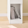 SoBuy Sengebord med 3 rum til elastisk bed sofabord, sidebord, smalt telefonbord, natbord, hvid bh ca. 20 x 60 x 65 cm FBT162-WN