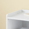SoBuy FBT169-W Bedsideborde, natbord skabe med kasse og opbevaringsrum, moderne sidebord til soveværelse og stue, hvid B 40 x D 40 x H 51 cm