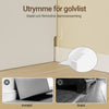 SoBuy Smalt natbord med 20 cm bredt, sidebord med kasse, natbord med USB-porte, til soveværelser og stuer, farve hvidt og træ, dimensioner bh ca. 20 x 60 x 35 cm fbt11-wn