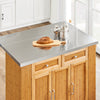 SoBuy FKW130-N Køkkenø på hjul Serveringsvogn med hjul, Køkkenvogn med udtrækbart arbejdsbord, Rullevogn med skuffer, Barvogn til køkken, spisestue, morgenmadsbar, Natur, 107 x (46-71) x 92,5 cm