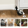 SoBuy FKW133-WN Kitchen Island med arbejdsområde-rulle køkkenvogn og serveringsvogn med kasse, fritstående køkkenø på hjul til køkken, spisestue og udendørs, hvid 99x40x85 cm