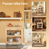 SoBuy KonsolbordSlagterbænk med hjul Køkkenøer med 2 skuffer Længde 80 cm Bredde 40 cm Højde 90 cm FKW24-N