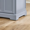 SoBuy, Køkkenø - Køkkenbord med ekstra bordplade - grå, FKW71-HG