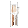 SoBuy Walk-in closet modular garderobe med teleskopstænger FRG109-HG