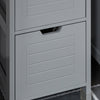 SoBuy Pladsbesparende badeværelsesskab, grå B30 * D30 * H145 cm FRG126-SG