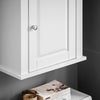 SoBuy Badeværelsesskab med låge Væghylde Badeværelseshylde VægskabVægskab badeværelse Medicinskab FRG203-W