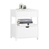 SoBuy Sengebord Sofabord Sidebord Endebord FRG258-II-W