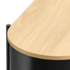 SoBuy Beslagsborde, træ- og metalhallkonsol, konsolborde med opbevaringsrum, industriel design, konsol til hall, stue eller kontor, 110 × 39 × 76 cm sort FSB102-sch