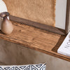 SoBuy Pladsbesparende Sidebord Konsolbord i industriel stil Længde 120 cmBredde 20 cm Højde 65 cm brun FSB19-N