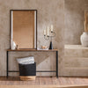 SoBuy Pladsbesparende Sidebord Konsolbord i industriel stil Længde 120 cmBredde 20 cm Højde 65 cm brun FSB19-N