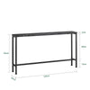 SoBuy Sidebord Smal aflastningsbord Sofaborde FSB19-SCH