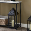 SoBuy Pladsbesparende Sidebord Konsolbord marmormønstret Længde 80 cmBredde 30 cm Højde 75 cm FSB29-SCH