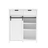 SoBuy Konsolbord Vitrineskab Skabet Skænk FSB74-K-W