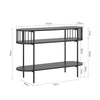 SoBuy Sidebord KonsolbordVitrineskab FSB90-SCH