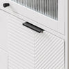 SoBuy Skænk Konsolbord Vitrineskab Skoskab FSB94-W