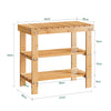 SoBuy Skostativ, L50 * W29 * H45 cm, bambus, FSR02-K-N