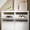 SoBuy Skoskab Skohylde Entré Skoskab med 4 rum FSR186-W