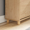 SoBuy FSR213-N smalt skoskab - træskoskab 24 cm bredt, stor kapacitet til sko op til str. 47, nordisk design, ideel til hall, entré, familie, farve træ, mål 60x24x120 cm