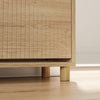SoBuy FSR214-N smalt skoskab - træskoskab 24 cm bredt, stor kapacitet til sko op til str. 47, nordisk design, ideel til hall, entré, familie, farve træ, mål 100x24x83 cm