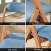 SoBuy Klapstol med hynde spisebordsstole FST92-BL
