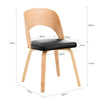 SoBuy Kontorstol Spisebordsstole FST97-SCH