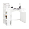 SoBuy Skrivebord med bogreol Computerbord med skuffe Skriveb, Længde 101 cm Bredde 60 cm Højde 76 cm hvidFWT35-W